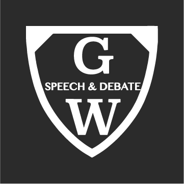 GW Speech and Debate Windbreaker shirt design - zoomed