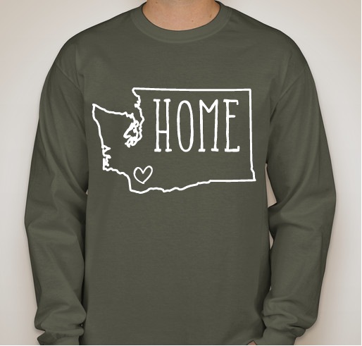 Longview Naz is my HOME Fundraiser - unisex shirt design - front