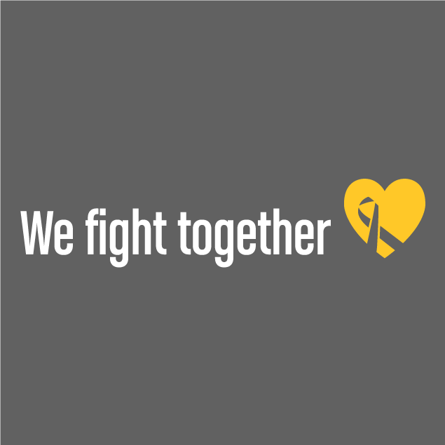 We fight together against childhood cancer shirt design - zoomed