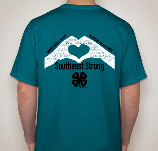 Hurricane Florence NC 4-H Southeast District Fundraiser - unisex shirt design - back