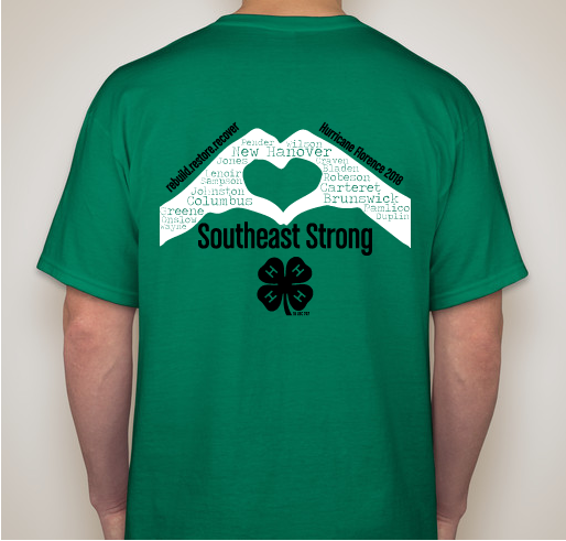 Hurricane Florence NC 4-H Southeast District Fundraiser - unisex shirt design - back