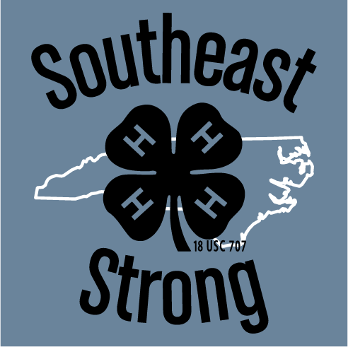 Hurricane Florence NC 4-H Southeast District shirt design - zoomed