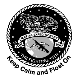 13th Marine Expeditionary Unit Deployment T-Shirt 2018 shirt design - zoomed