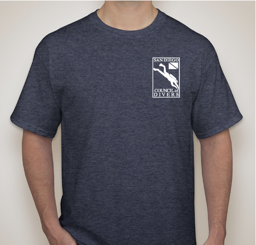 San Diego Council of Divers 3R's (Rocks, Rips, and Reefs) Fundraiser - unisex shirt design - front