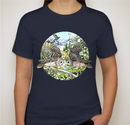 Annual Wildlife t-shirts support Laurel Mundy Art Fundraiser - unisex shirt design - front