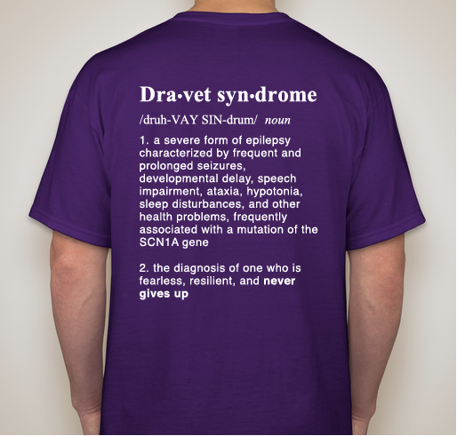 Dravet Awareness 2019 Fundraiser - unisex shirt design - back