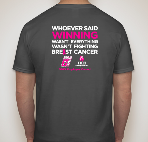 Big G Express- Making Strides Against Breast Cancer Shirt Fundraiser Fundraiser - unisex shirt design - back