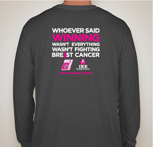 Big G Express- Making Strides Against Breast Cancer Shirt Fundraiser Fundraiser - unisex shirt design - back