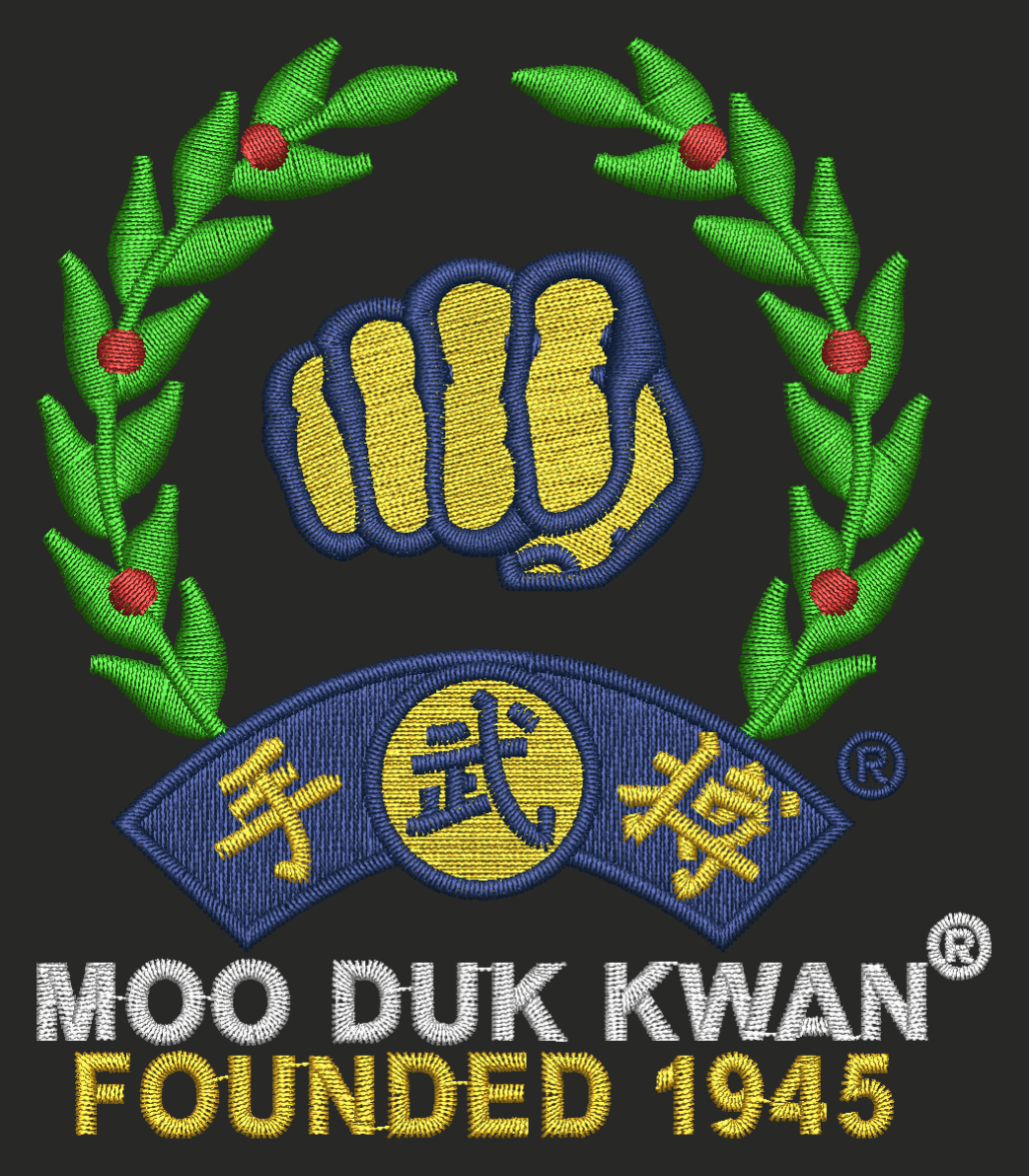 Unisex North End Melange Tech Fleece Lined Jacket Embroidered Moo Duk Kwan® Fist Logo Founded 1945 shirt design - zoomed