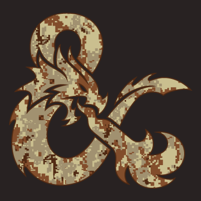 Wizards of the Coast D&D fundraiser for Operation Gratitude shirt design - zoomed