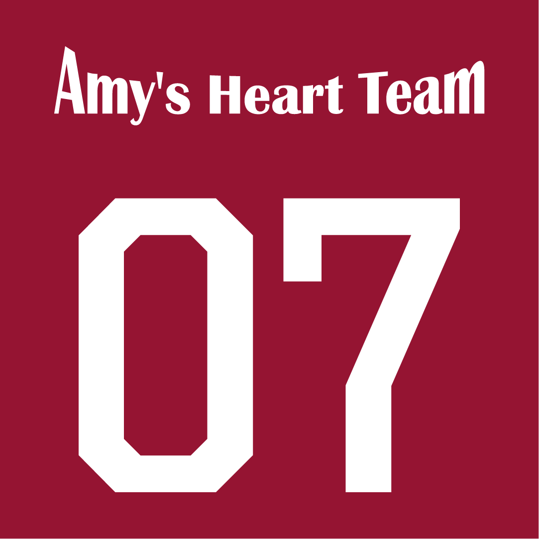 Amy's Heart Team shirt design - zoomed