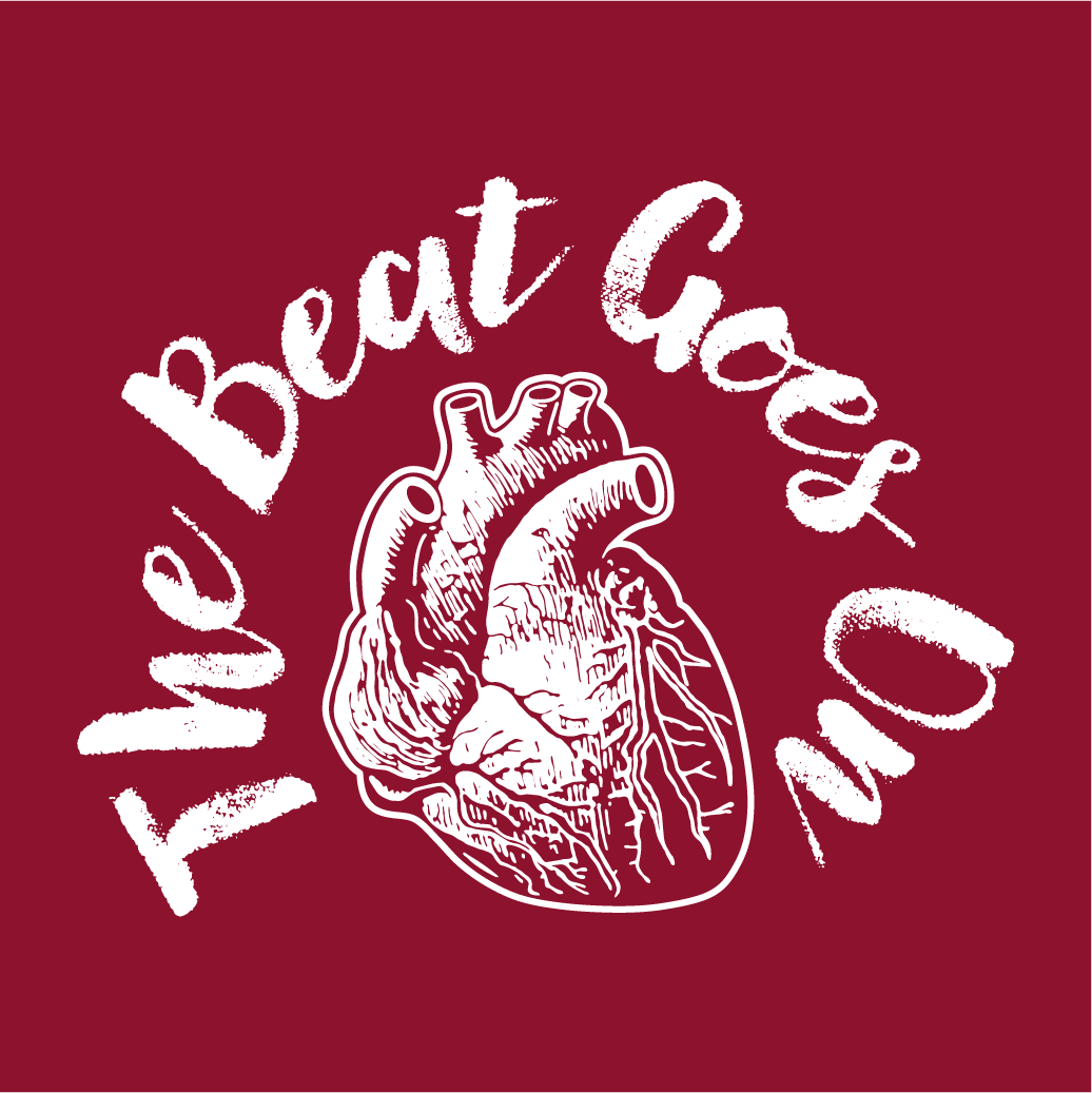 Amy's Heart Team shirt design - zoomed