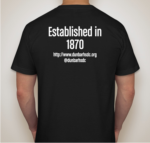 Dunbar High School (DC) PTSO Fundraiser - unisex shirt design - back