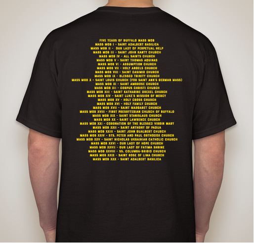 Mass Mob XXX Fundraiser for the Response to Love Center Fundraiser - unisex shirt design - back
