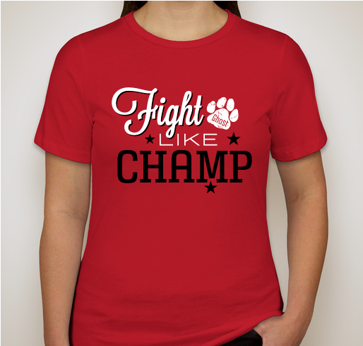 Fight Like CHAMP! Fundraiser - unisex shirt design - front