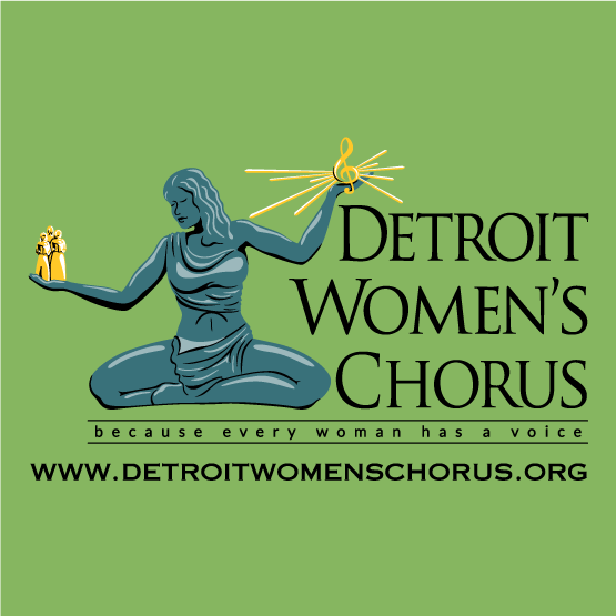 Detroit Women's Chorus Fundraiser - unisex shirt design - back