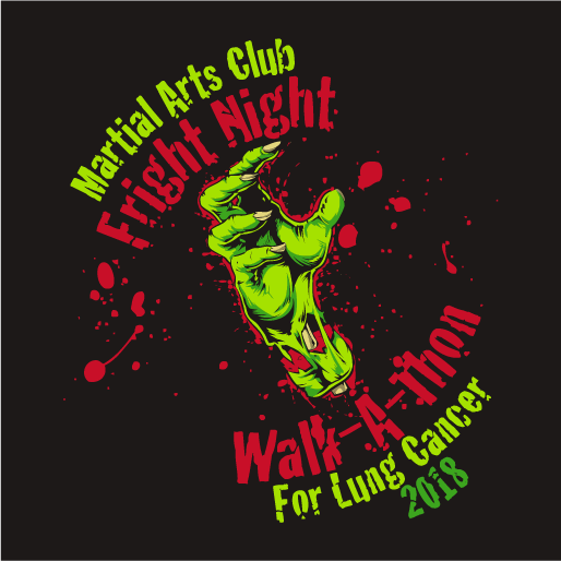 Fright Night Walk-a-Thon for Lung Cancer shirt design - zoomed