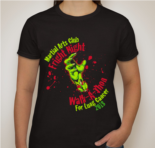 Fright Night Walk-a-Thon for Lung Cancer Fundraiser - unisex shirt design - front