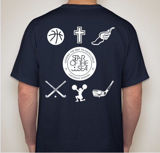 Star of the Sea Athletics Shirt Fundraiser Fundraiser - unisex shirt design - back