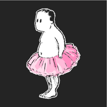 'Ballerina Bob' by The Tutu Project shirt design - zoomed
