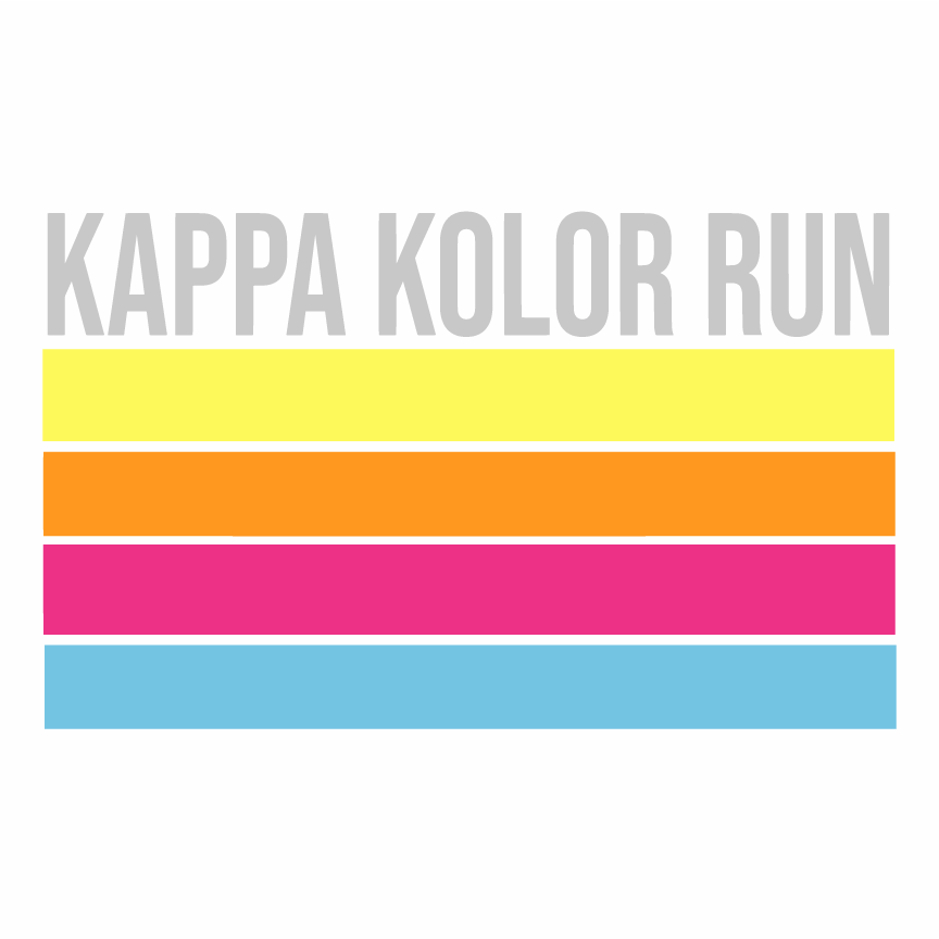 Kappa Kappa Gamma Kolor Run 2018 shirt design - zoomed