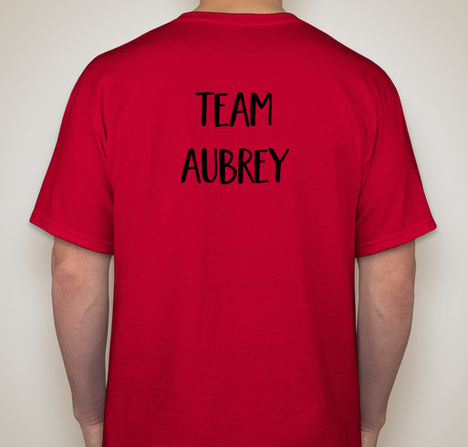 Coming together, Aubrey’s journey through SVASD! Fundraiser - unisex shirt design - back