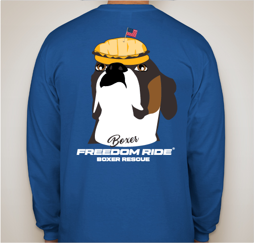 Boxer Freedom Ride Boxer Rescue Fundraiser Fundraiser - unisex shirt design - back