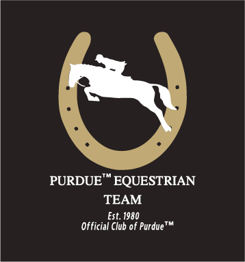 Purdue Equestrian Team shirt design - zoomed