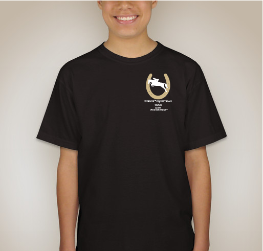 Purdue Equestrian Team Fundraiser - unisex shirt design - back