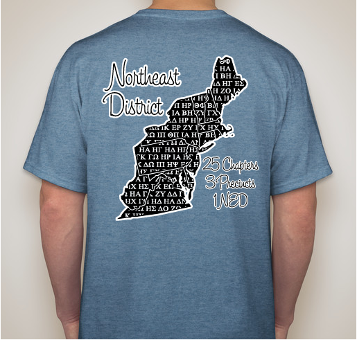 Tau Beta Sigma Northeast District Fundraiser - unisex shirt design - back