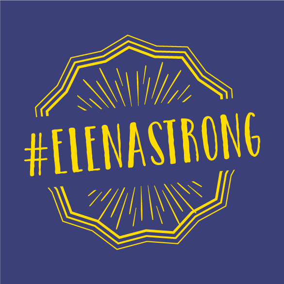 #ElenaStrong shirt design - zoomed