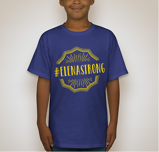 #ElenaStrong Fundraiser - unisex shirt design - front