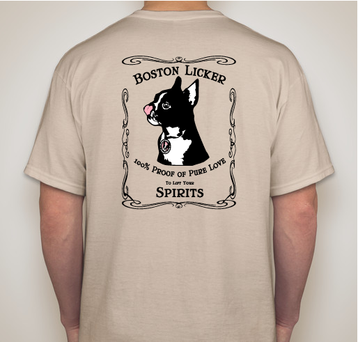 Boston Licker T-shirt Fundraising Campaign ll Fundraiser - unisex shirt design - back