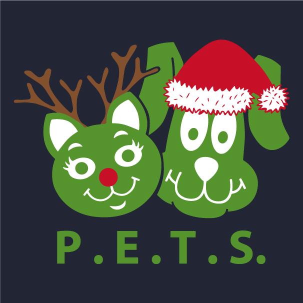 It's the P.E.T.S. Clinic Holiday Shirt Fundraiser! shirt design - zoomed