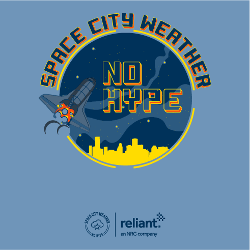 Space City Weather main t-shirt design shirt design - zoomed