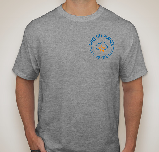 Space City Weather main t-shirt design Fundraiser - unisex shirt design - front