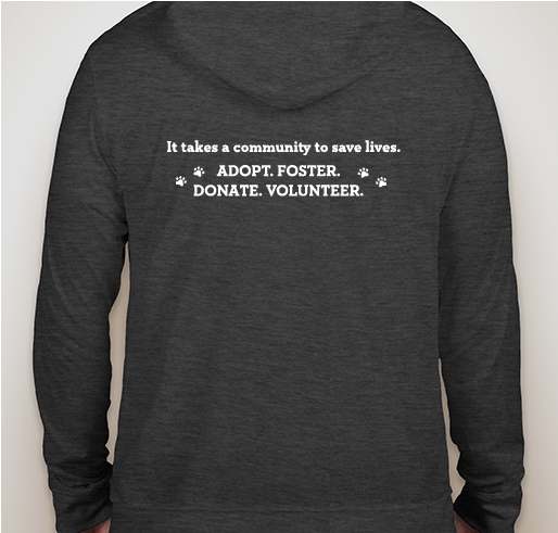 Naperville Area Humane Society Apparel! Fundraiser - unisex shirt design - back