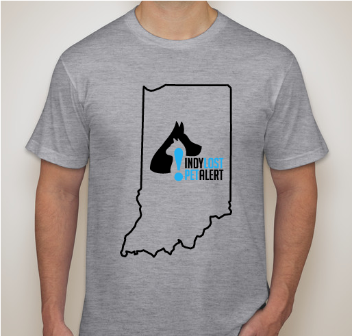 Indy Lost Pet Alert Fundraiser - unisex shirt design - front