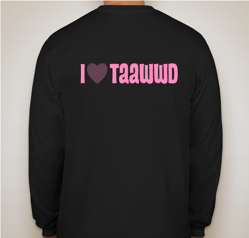 For the Love of Taawwd Fundraiser - unisex shirt design - back