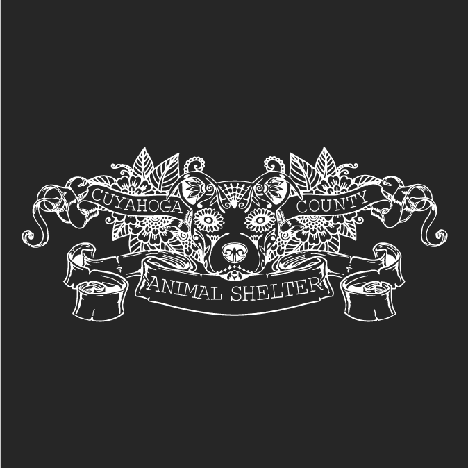Cuyahoga County Animal Shelter shirt design - zoomed