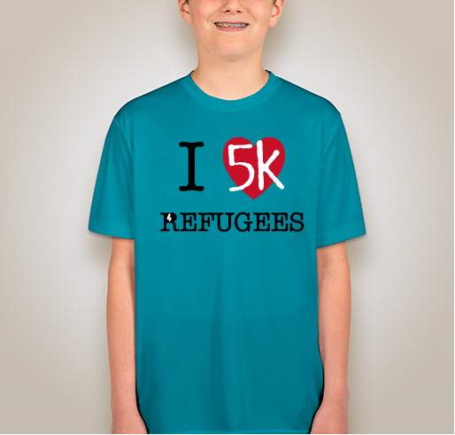 5k4Refugees2018 Fundraiser - unisex shirt design - front