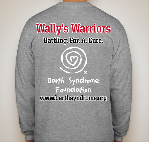 Wally's Warriors--Battling for a cure Fundraiser - unisex shirt design - back