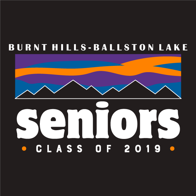 Burnt Hills-Ballston Lake Class of 2019 Apparel shirt design - zoomed