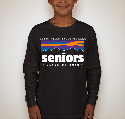 Burnt Hills-Ballston Lake Class of 2019 Apparel Fundraiser - unisex shirt design - back