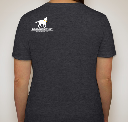 Dogs4Diabetics Double Match - Help Us Raise $50,000! Fundraiser - unisex shirt design - back