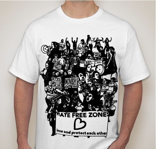 Building Hate Free Zone Fundraiser - unisex shirt design - front