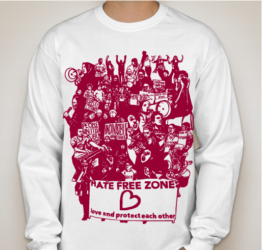 Building Hate Free Zone Fundraiser - unisex shirt design - front