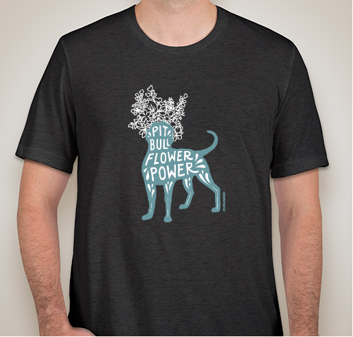 Pit Bull Flower Power x Calhoun County Humane Society Fundraiser - unisex shirt design - front