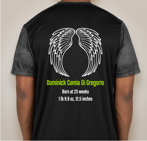 We run for Dom! Support Team Dom-inators! Fundraiser - unisex shirt design - back