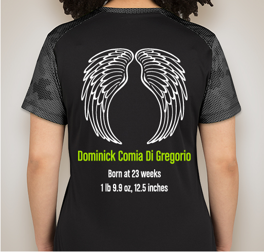 We run for Dom! Support Team Dom-inators! Fundraiser - unisex shirt design - back